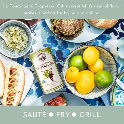 La Tourangelle, Organic Canola Oil, Expeller-Pressed Non-GMO Canola Seeds, Pesticide and Chemical Free, High Heat Neutral Cooking Oil, 16.9 Fl Oz