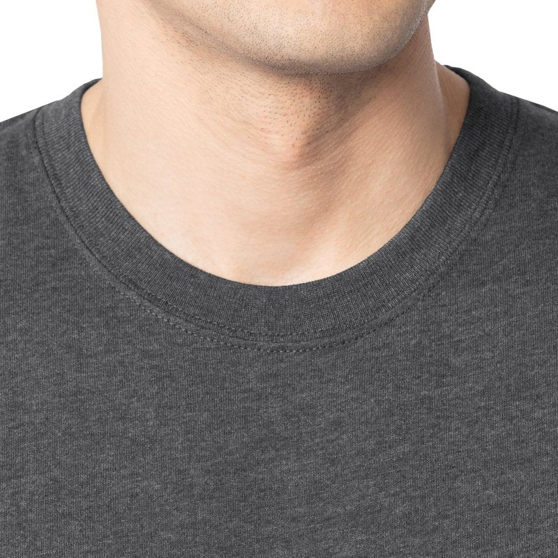 Fruit of The Loom Men's Eversoft Cotton Sleeveless T Shirts, Breathable & Moisture Wicking with Odor Control, Sizes S-4X, Muscle-2 Pack-Black Heather, XX-Large
