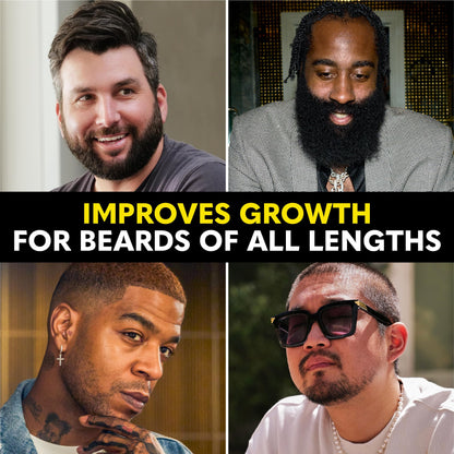 Beard Club - Beard Growth Serum with Natural Castor, Coconut and Avocado to Grow a Thicker, Fuller Beard, Fill in Patches and Stimulate Healthier Facial Hair Growth