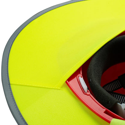 UNCO- Hard Hat Sun Shield, Yellow, Full & Standard Brim Mesh Sunshade