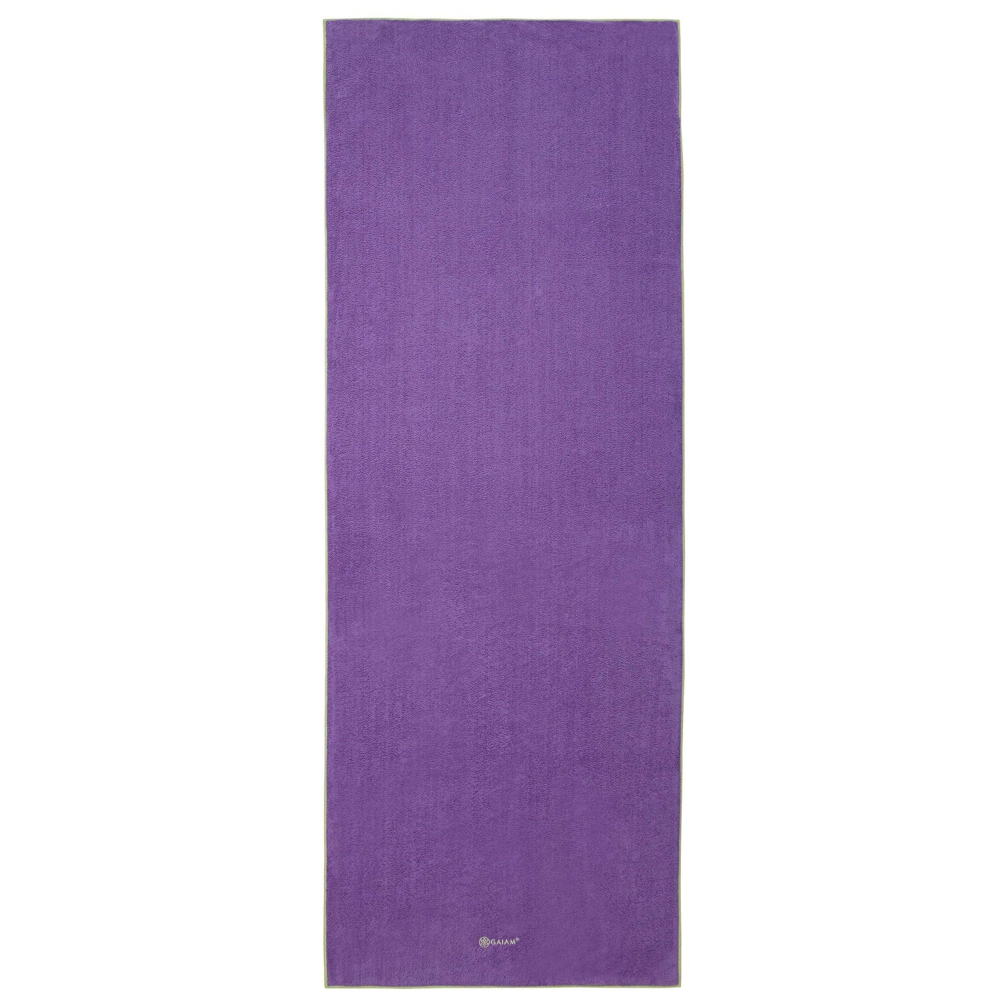 Gaiam Yoga Towel - Mat Sized Active Dry Non Slip Moisture Wicking Sweat Absorbent Microfiber Hot Yoga Towel for Women & Men | Stay-Put Corner Pockets (70" Long x 26" Wide)