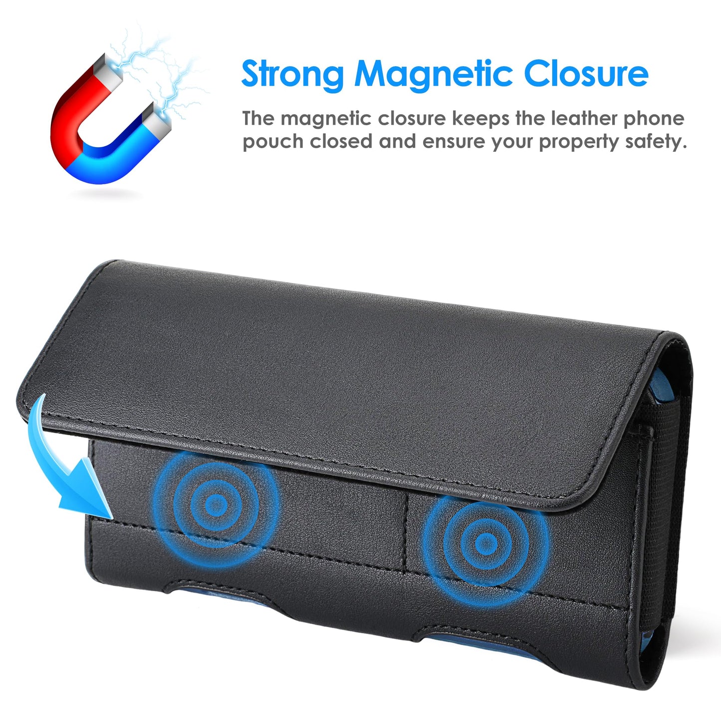 Mopaclle Phone Holster for iPhone 17 Pro Max, 17 Air, iPhone 16 Pro Max,15 Pro Max 15 Plus,14 Pro Max 13 Pro Max, 12 Pro Max,Premium Cell Phone Belt Holder for Men with Belt Clip ID Card Holder Pouch