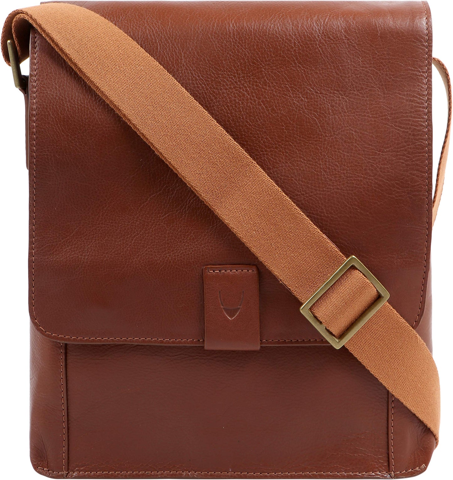 Hidesign Aiden Genuine Leather Medium Crossbody Men/Women Shoulder Messenger Bag / Travel Bag / 10.5" iPad Bag, Tan