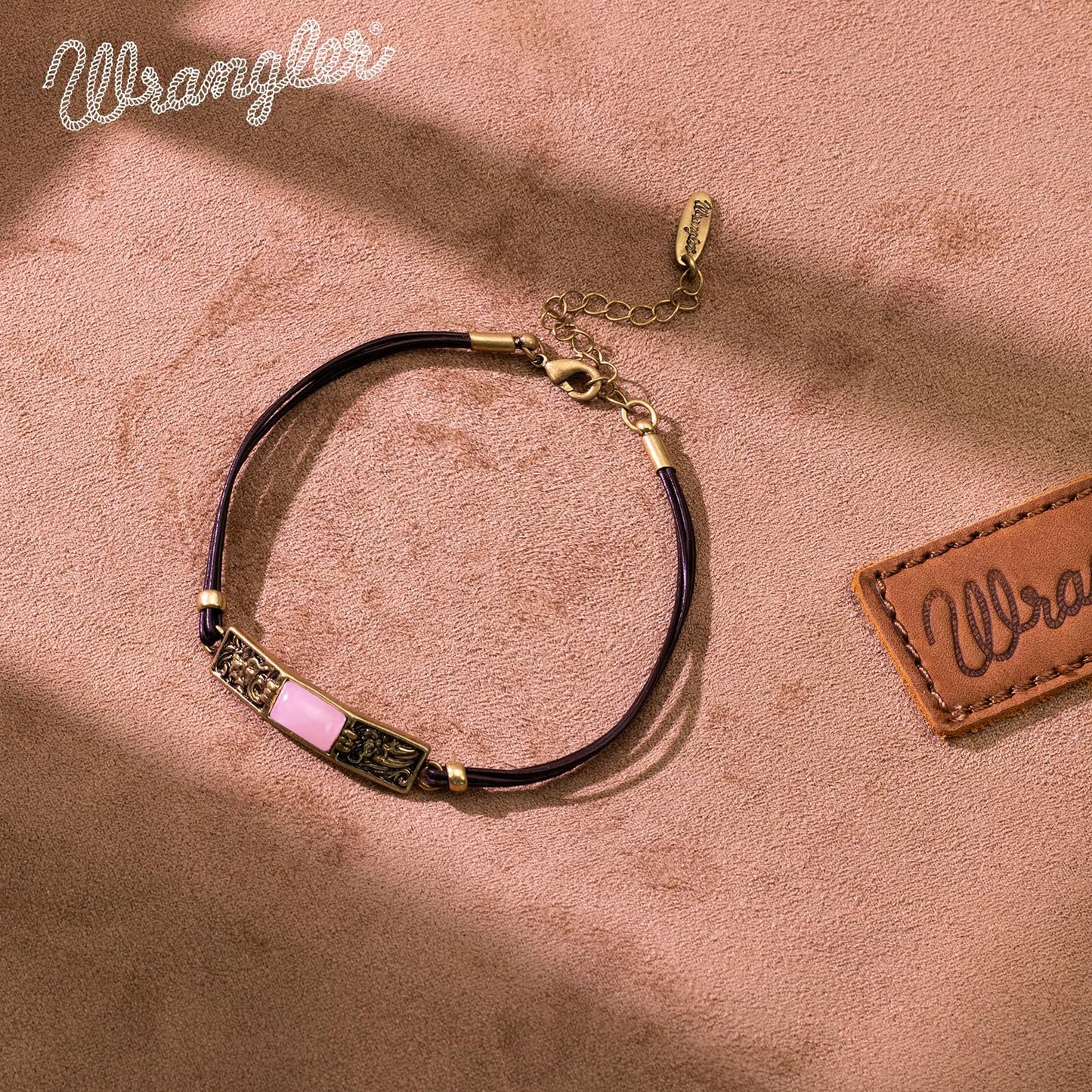 Montana West x Wrangler Faux Leather Wrap Bracelets for Women Western Country Bohemian Cowgirl Turquoise Dainty Jewelry AR-WGW-1119G-PK