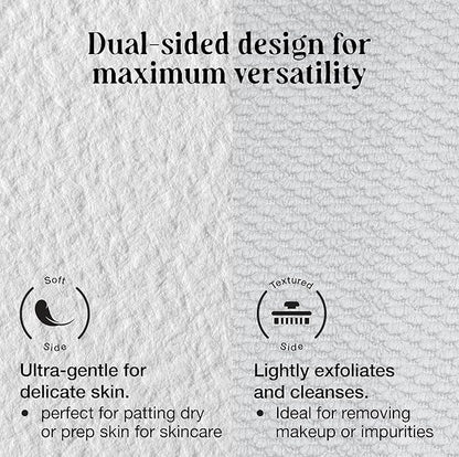 50 CT Face Cloths for Washing Face – Biodegradable Viscose Disposable Face