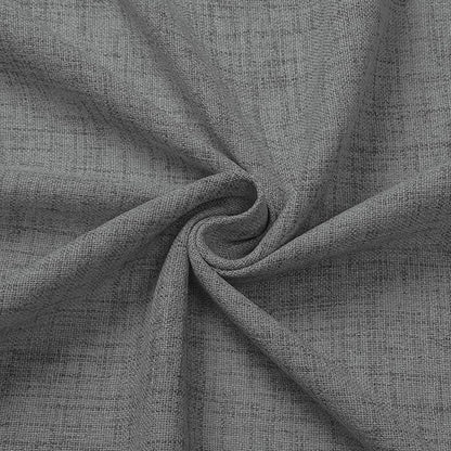 Tollpiz Linen Curtain Bedroom Rod Pocket Semi Sheer Curtains Burlap Light Filtering Thick Linen Drape for Living Room, 38 x 84 inches Long, Dark Grey, Set of 2 Panels