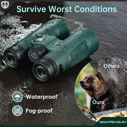 15x52 HD Binoculars for Adults High Powered with Upgraded Phone Adapter - Large View Binoculars with Clear Low Light Vision - Lightweight Waterproof Binocular for Bird Watching Travel Hunting Cruise