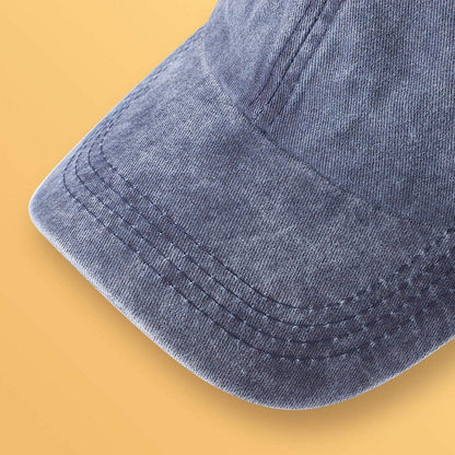 MEINICY 3 Packs Washed-Cotton Plain Baseball Cap, Vintage Adjustable Dad Hats Gift for Men/Women,Unstructured(Black,Blue+Burgundy)