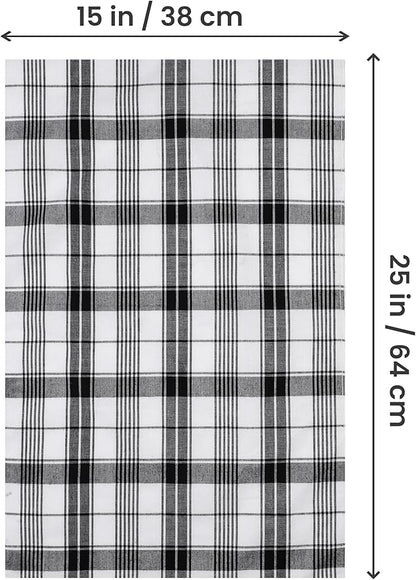 Utopia Towels Black & White Dish Towels 100% Ring Spun Cotton Highly Absorbent