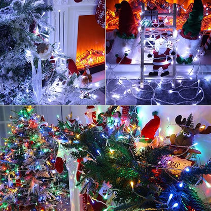 Color Changing Christmas Lights, 75ft 200 LED White & Multicolor Christmas String Lights with Remote, 11 Modes Fairy Twinkle Light Waterproof for Party Garden Wedings Holiday Xmas Tree Decorations