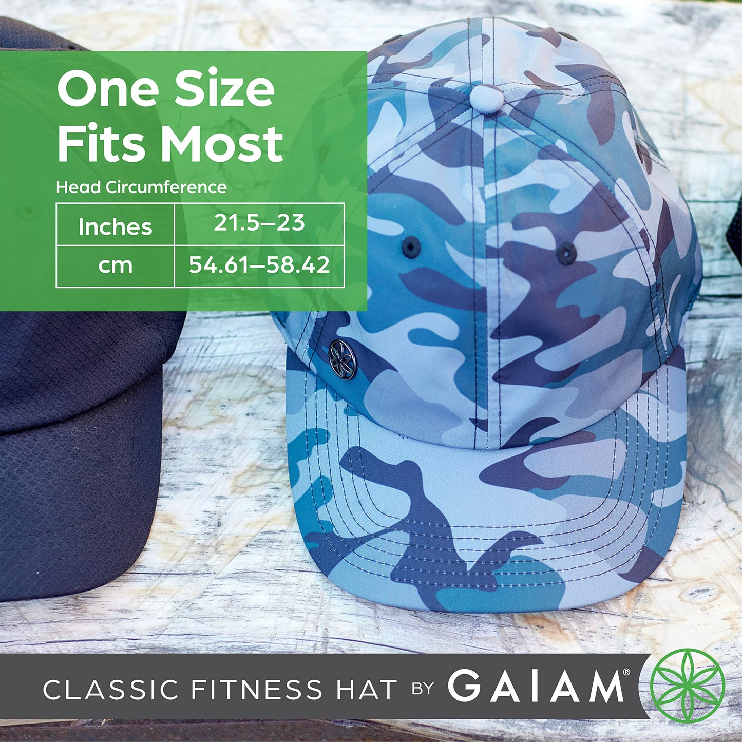 Gaiam Classic Fitness Hat, Ponytail Cap, Women (Black)