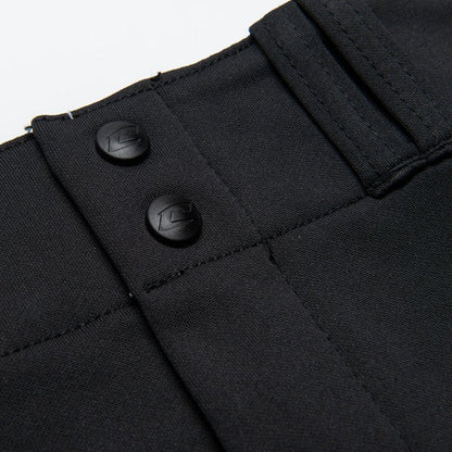 Champro Traditional Fit Triple Crown Classic Baseball Pants in Solid Color with Reinforced Sliding Areas, Black, Medium