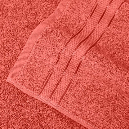 Elegant Comfort Three Line Popcorn Extra Large Luxury Bath Towel