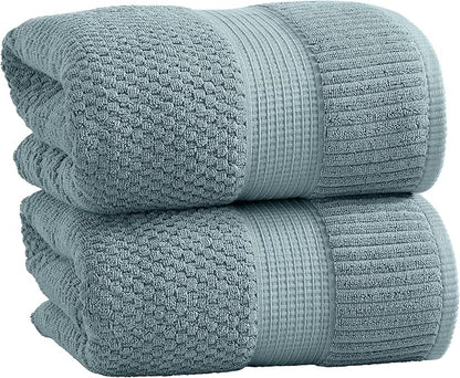 NY Loft 100% Cotton 2 Pack Bath Sheet Towel Set | Extra Large Oversize Bath