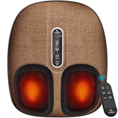 Foot Massager FSA Eligible HSA, Feet Massager with Heat for Plantar Fasciitis Relief, 5 Levels Compression & Vibration Massage for Neuropathy, Christmas Gifts for Women Men, Fits Up to 13"