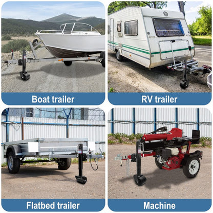 Aukayne Boat Trailer Jack with Wheel Swivel- 2000 LBs 12" Lift Heavy Duty