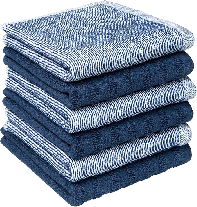 Bumble Premium Dish Cloths 13"x13" | 100% Natural Ring Spun Cotton | 400 GSM |