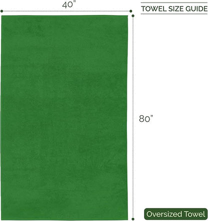 Elegant Comfort Three Line Popcorn Extra Large Luxury Bath Towel
