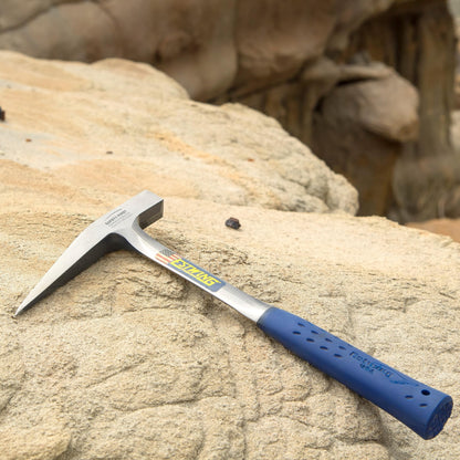 ESTWING Rock Pick - 22 oz USA Made Geology Hammer with Pointed Tip & Shock Reduction Grip - E3-23LP