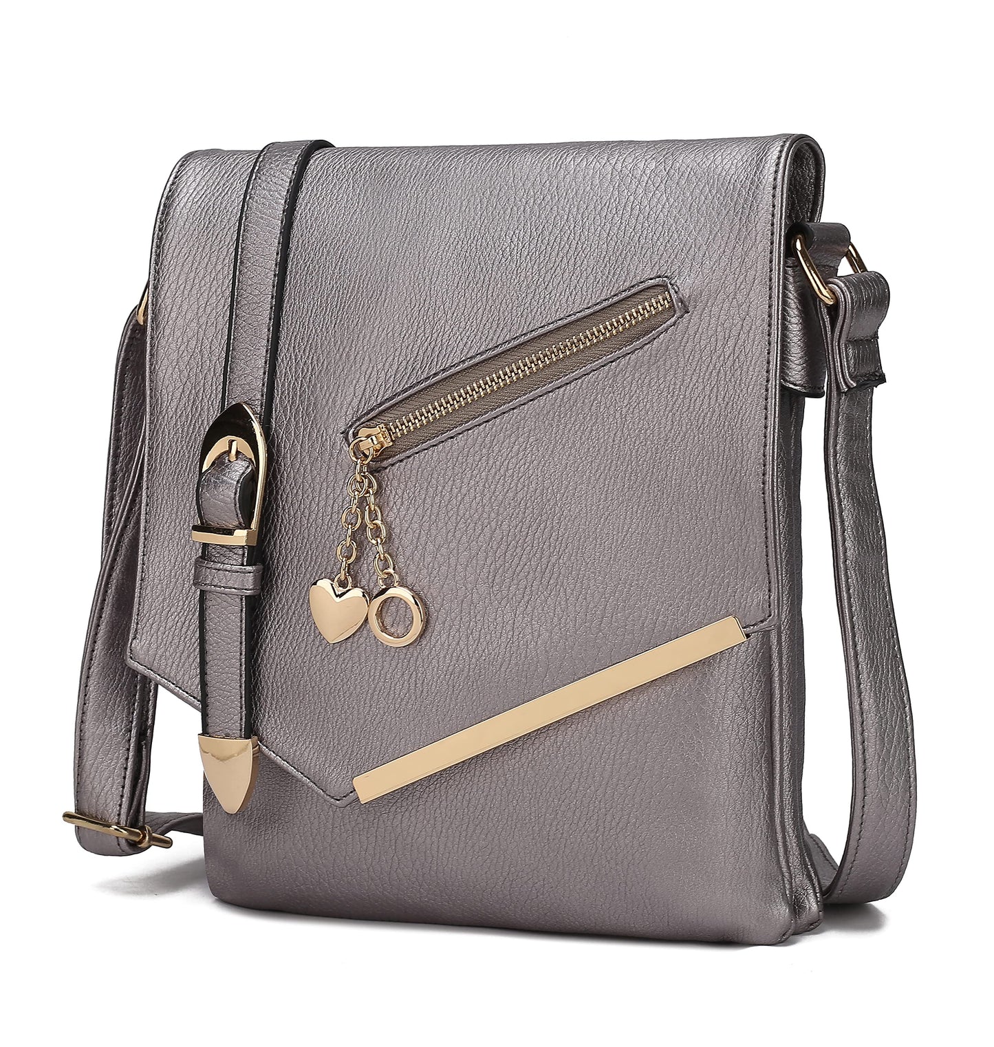 MKF Collection Crossbody Bags for Women, Sling bag Vegan Leather Shoulder bag Ladies Small Purse Handbag by Mia K