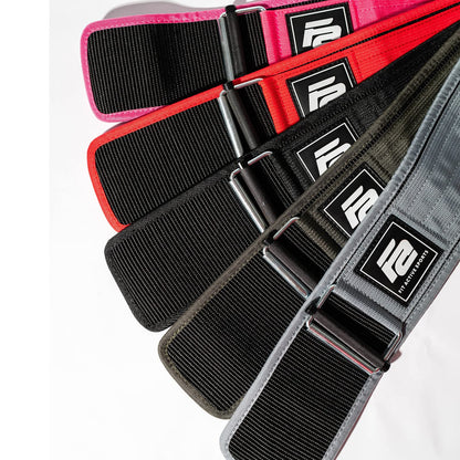 Fit Active Sports Self-Locking Weight Lifting Belt | Premium Weightlifting Belt for Cross Training & Power Lifting | Fast Locking Release Mechanism for Fitness and Power Lifting | Black, Large