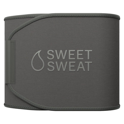 Sports Research Sweet Sweat Waist Trimmer (Core Series) - Premium Sweat Enhancing Fitness Band for Women & Men - Adjustable Fit · Latex-Free Neoprene - Matte Grey, Large