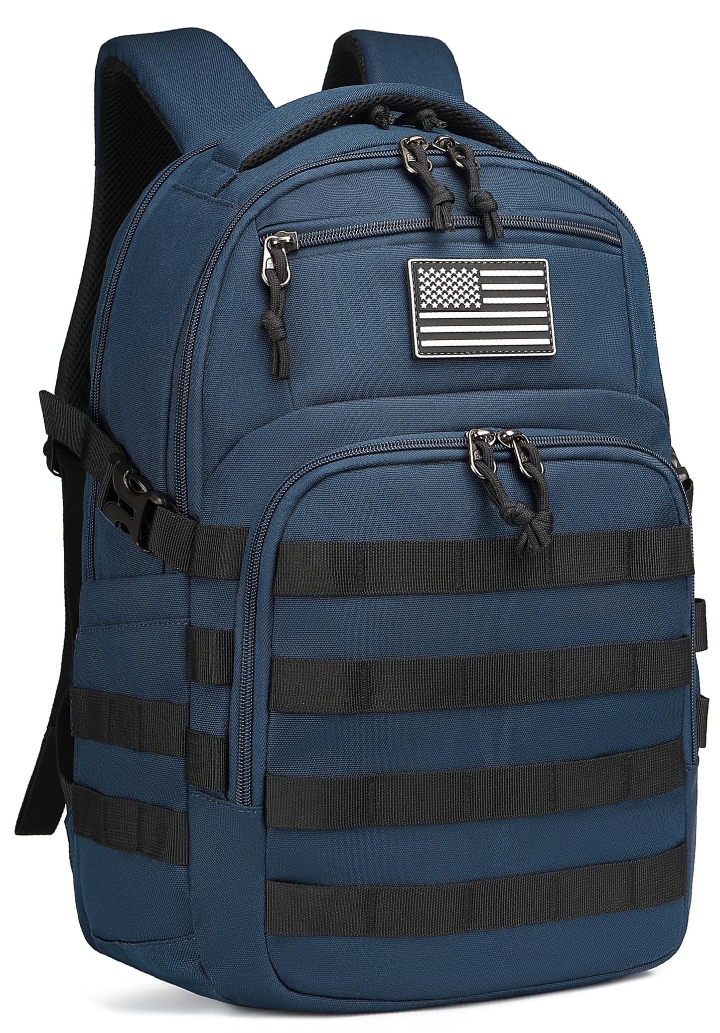 Wotony Military tactical backpack, backpack for men black small tactical assault bag (blue, 20 inch)