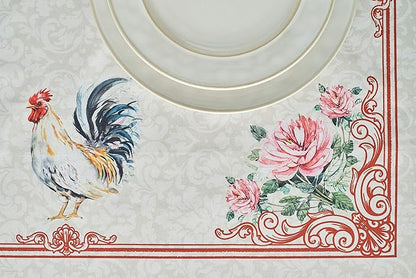 Maison d' Hermine Table Cloth Rectangle Table 100% Cotton 70 x 120 Inches Tablecloth Reusable Decorative Everyday Use for Dining Room, Farmhouse, Home Party, Festive & Wedding Spring Summer - Campagne