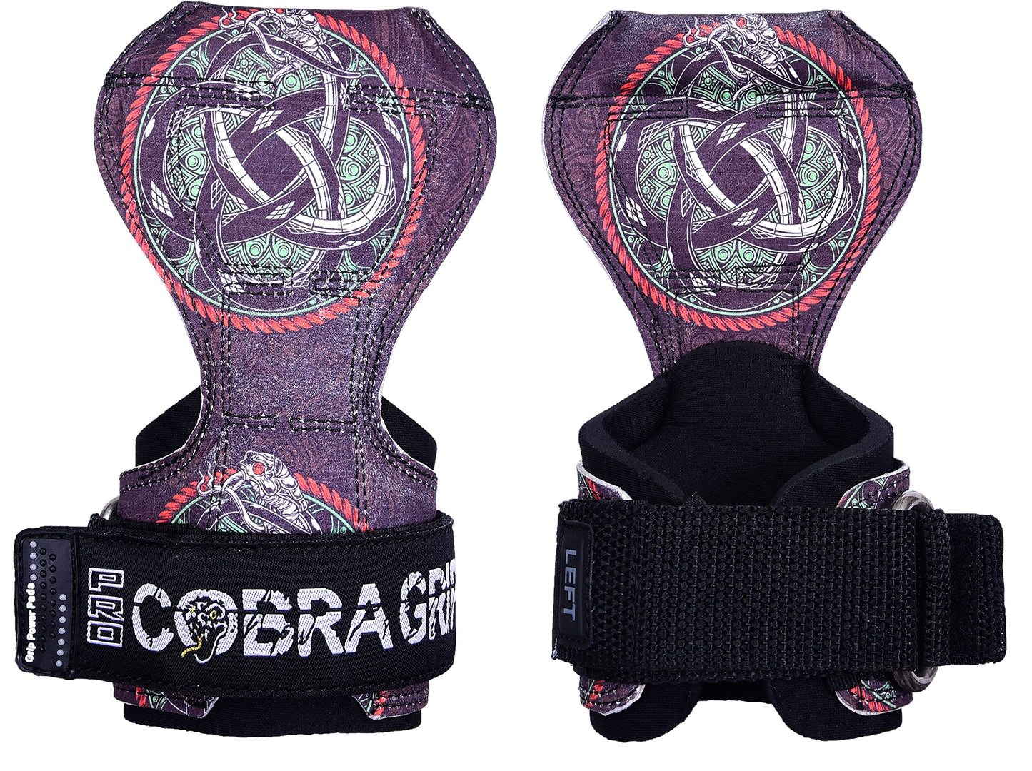 Cobra Grips PRO Weight Lifting Gloves Heavy Duty Straps Alternative Power Lifting Hooks for Deadlifts Adjustable Neoprene Padded Wrist Support Bodybuilding