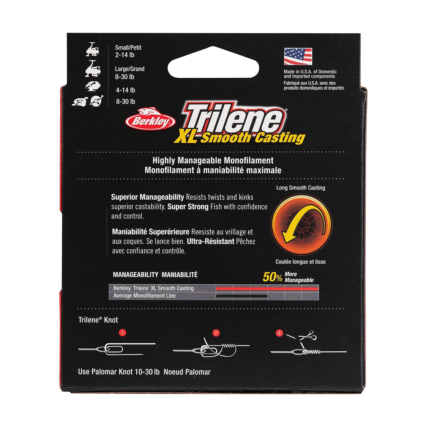 Berkley Trilene® XL®, Fluorescent Clear/Blue, 20lb | 9kg, 270yd | 246m Monofilament Fishing Line, Suitable for Freshwater Environments