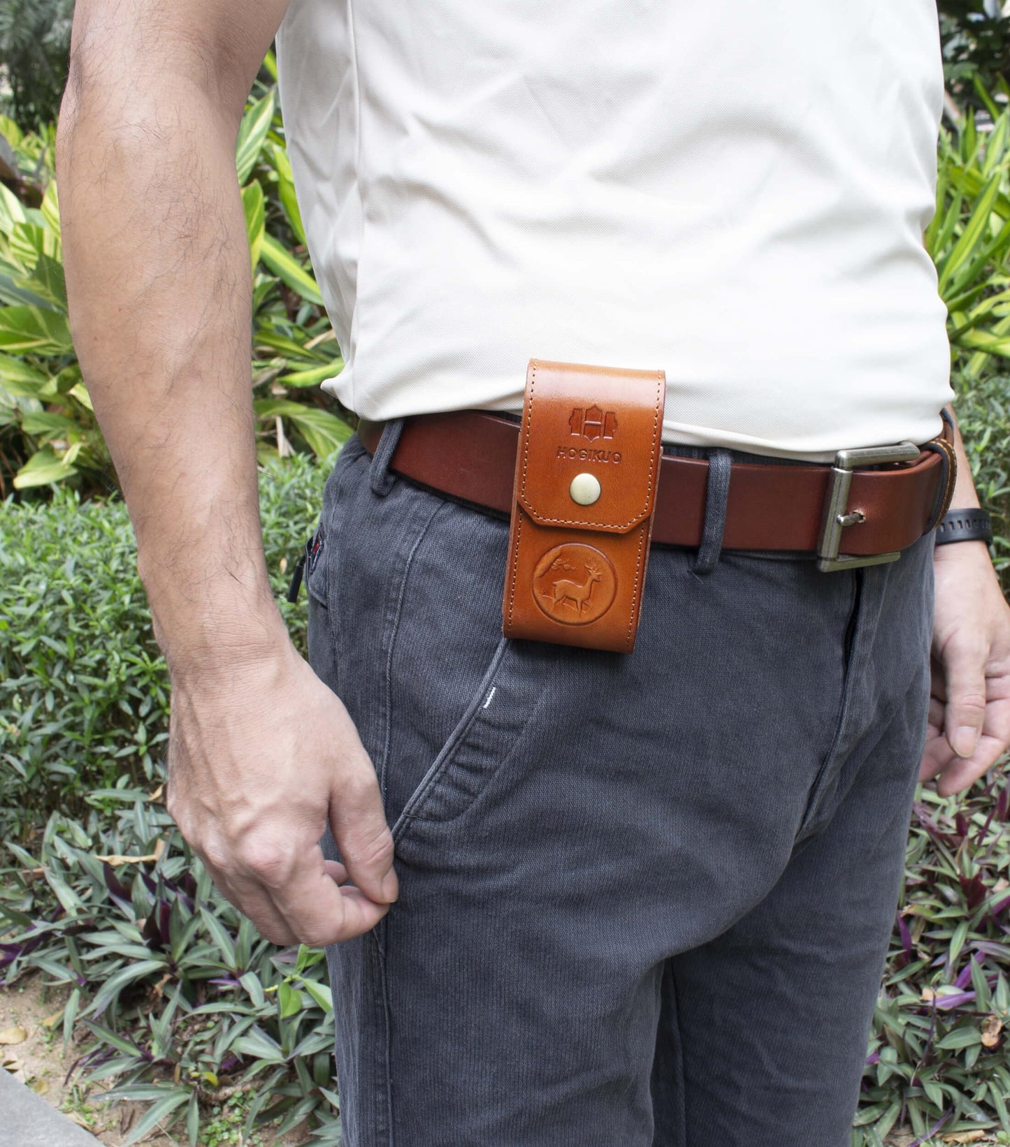 HOGIKUO Leather Multitool Sheath，Multi Tool Holster for Leatherman, Gerber, SOG and Similar Folding Tools 4" to 4.5"