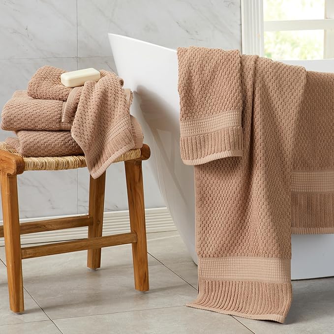 NY Loft 100% Cotton Towel Set 6 Piece Towel Set | Super Soft & Absorbent
