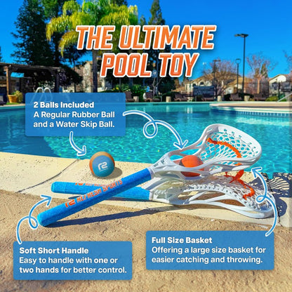 Mini Toss Lacrosse Sticks - Pool Games & Outdoor Beach Lacrosse Gifts - Best Beach Toys for Kids All Ages & Gifts for Teen Boys Ages 3 4 5 6 7 8 9 10 11 12 + Year Old Boys Toys Gift Ideas 2026