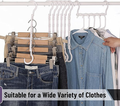 Mr. Pen- Space Saving Hangers for Clothes, Plastic Multi Clothes Hangers Space