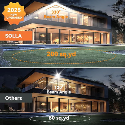 150W 2 Pack LED Flood Light Outdoor, 15000LM Super Bright Stadium Lights, 6000K Daylight White, IP66 Waterproof, 3 Heads Adjustable Outdoor Floodlight for Yards, Arena, Street, Garden