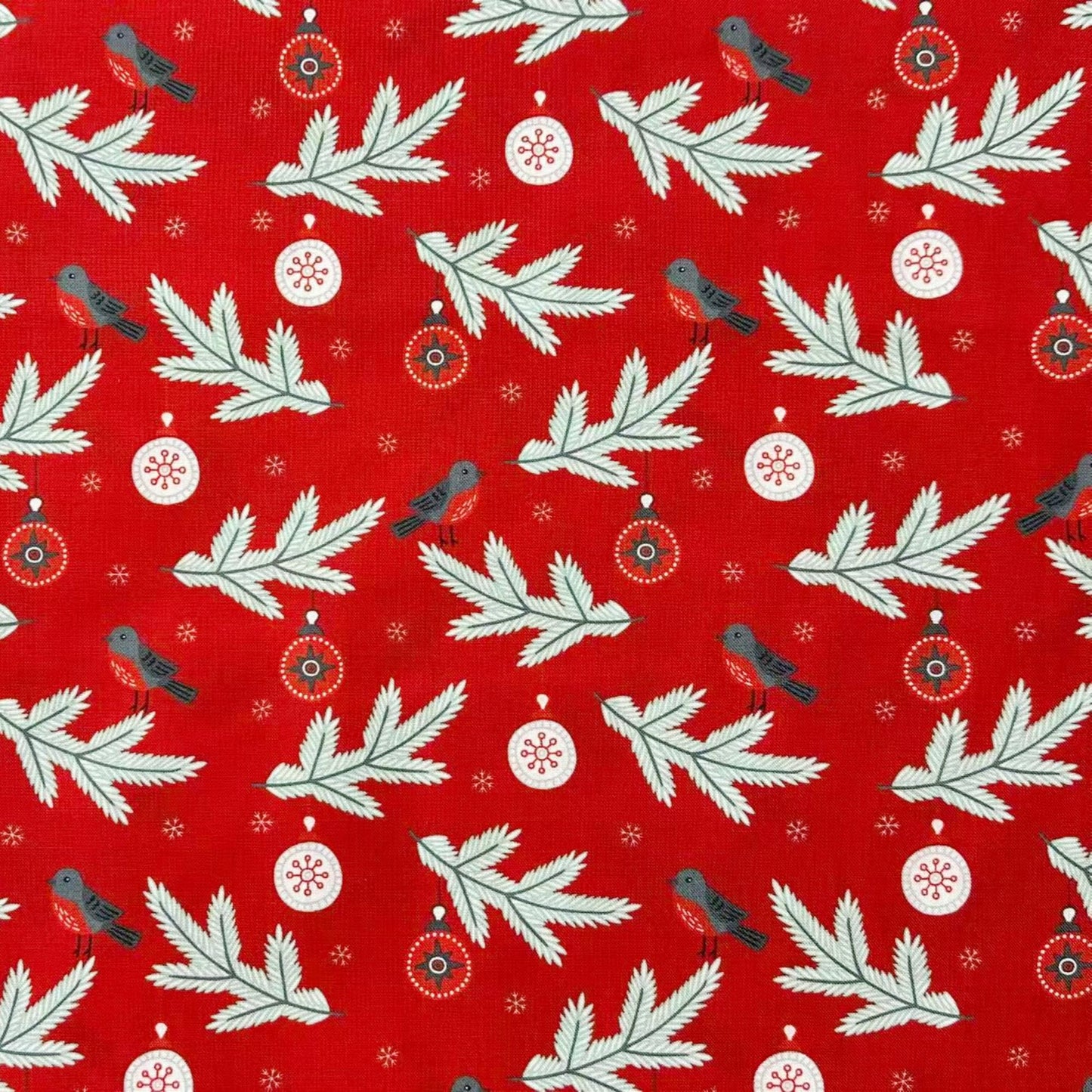 SZRUIZFZ 14Pcs Christmas Quilting Cotton Fabric Bundles 18 x 22 Inch Holiday Fabric Snowman Christmas Tree Print Fat Quarters Bundles Decorative DIY for Sewing Crafts Patchwork