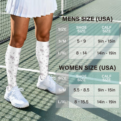Acture 6 Pack Compression Socks for Women and Men - Knee High for Medical, Running, Nurses, Travel