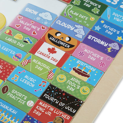 Melissa & Doug My First Daily Magnetic Calendar - Activities Calendar For Kids, Weather And Seasons Calendar For Preschoolers and Kids Ages 3+