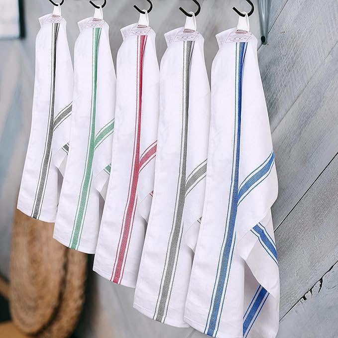Utopia Towels Grey Dish Towels 100% Ring Spun Cotton Highly Absorbent &