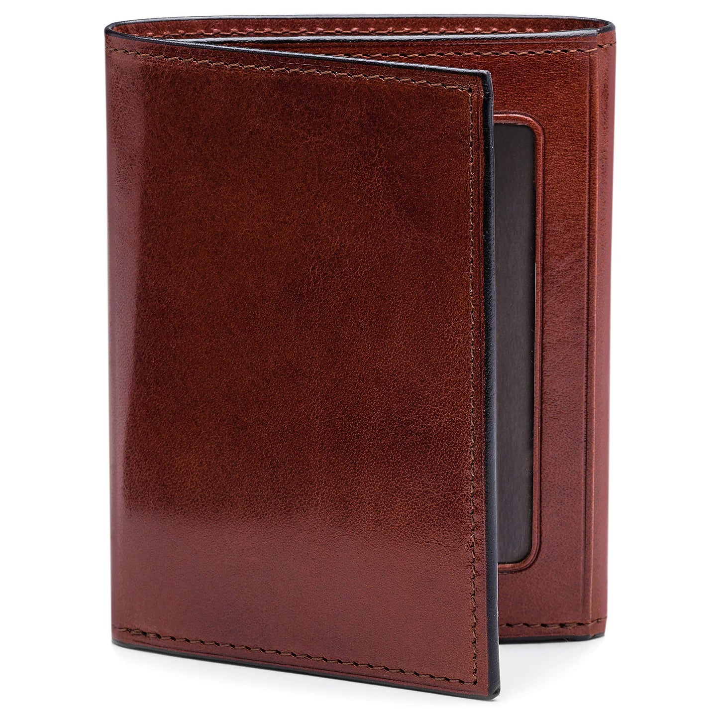 Bosca | Men’s Double I.D. Trifold Wallet w/RFID Blocking in Italian Old Leather