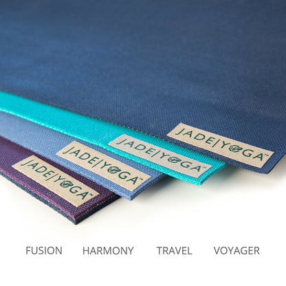 JadeYoga Harmony Yoga Mat - Durable & Thick Gym Fitness Mat, Non-Slip Natural Rubber Yoga Mat - Home Exercise & Stretching Mat, Workout Mat - Yoga, Pilates & Meditation for Women & Men
