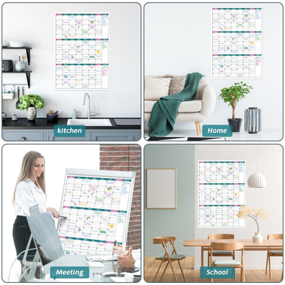 Large Dry Erase Calendar for Wall - Undated 3 Month Wall Calendar, 28" x 40"(Vertical), Wall Calendar Dry Erase for Home, Office, Classroom