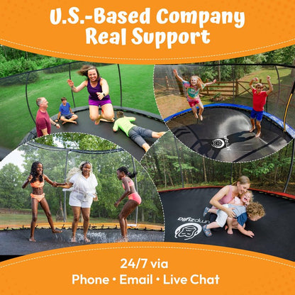 JUMPZYLLA Trampoline Outdoor 8FT 10FT 12FT 14FT 15FT 16FT with Enclosure and Ladder, ASTM Approved Recreational Trampoline for Kids and Adults, Anti-Rust Coated Frame (Yellow, 15FT)