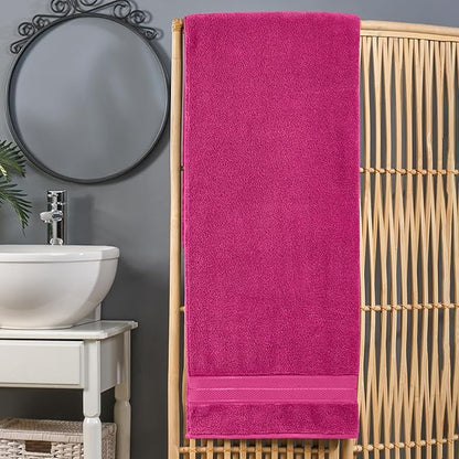 Elegant Comfort Three Line Popcorn Extra Large Luxury Bath Towel