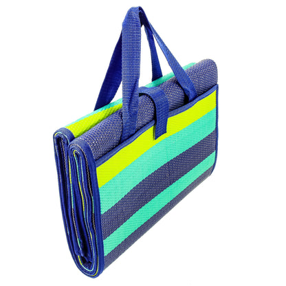 Camco Handy Mat with Strap - Perfect for Picnics, Beaches, RV and Outings - Green/Turquoise - 60" x 78" (42806)