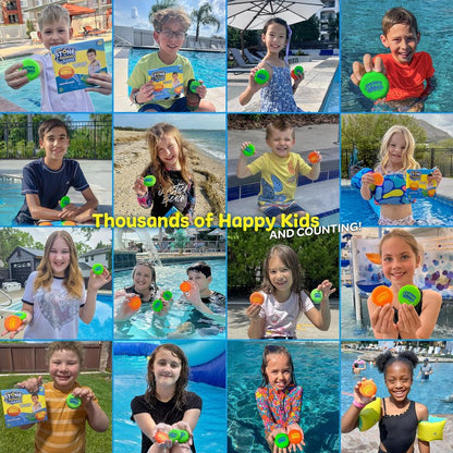 Soft Stone Skippers Game - Fun Pool Toys for Kids All Ages - 4 Pack Water Skipping Discs Set - Beach Games Summer Beach Gifts for Boys & Girls Ages 3 4 5 6 7 8 9 10 11 + Year Old - Water Toys