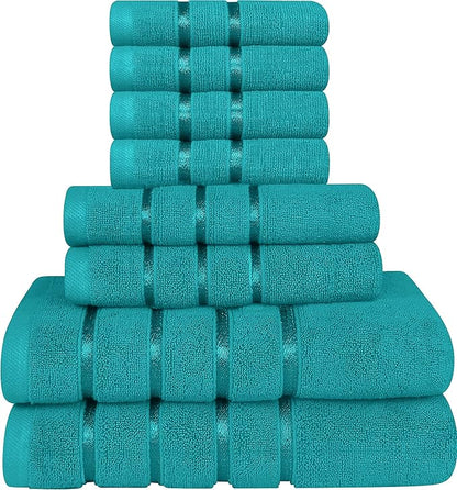 Utopia Towels 8 Piece Luxury Towel Set, 2 Bath, 2 Hand, and 4 Wash Cloths