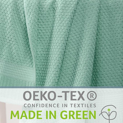 NY Loft 100% Cotton Bath Towel 4 Pack | Super Soft & Absorbent Quick-Dry Bath