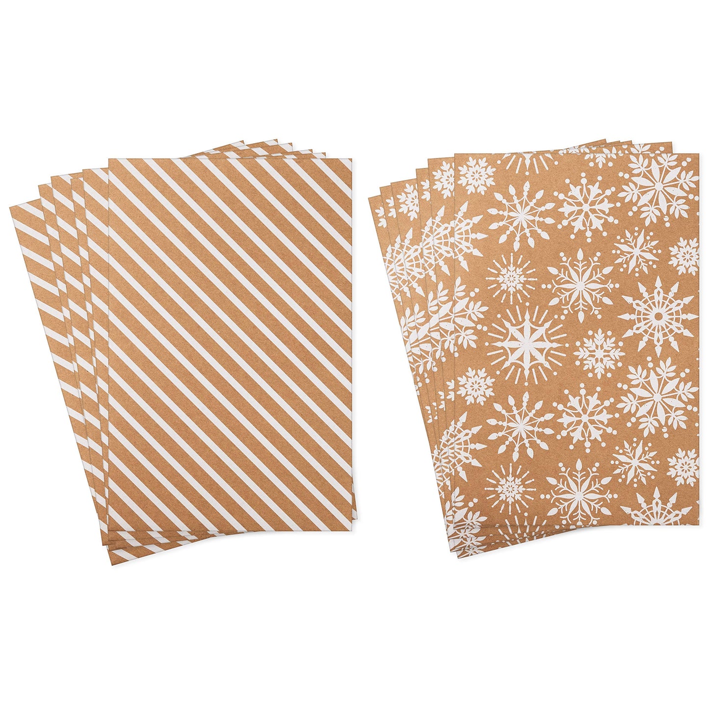 Hallmark Medium Christmas Gift Boxes with Lids (12 Shirt Boxes, 3 Designs: Navy Snowflakes, Gold Trees, Peace on Earth) for Christmas, Hanukkah, Holiday Parties