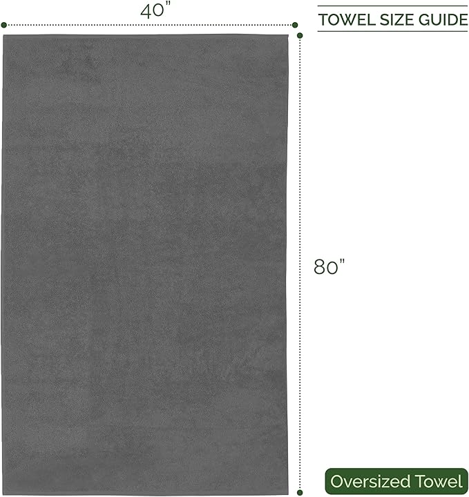 Elegant Comfort Three Line Popcorn Extra Large Luxury Bath Towel
